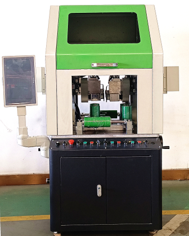 6-axis CNC knurling machine with strip inserting function (Top knurling)