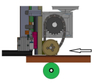 Five-axis CNC knurling machine with strip inserting function (Top knurling)