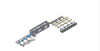 Automatic paper wrapping machine for profiles