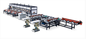 Automatic paper wrapping machine for profiles